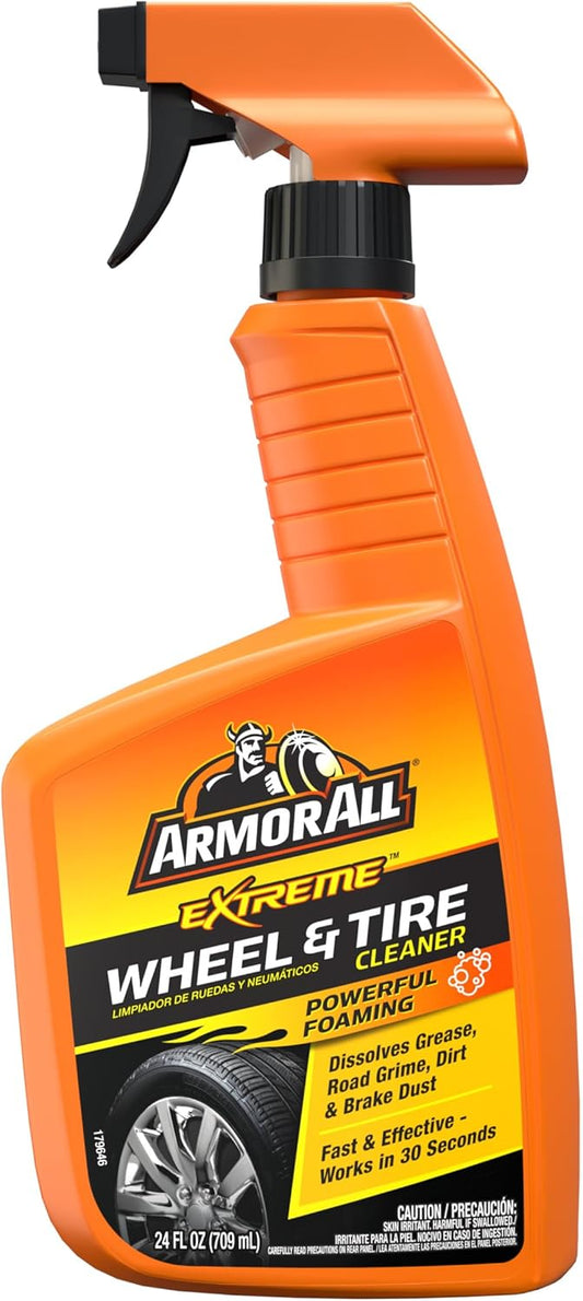 Armor All Extreme Wheel and Tire Cleaner, Spuit vir Skoonmaak van Motorwiele (709 ml)