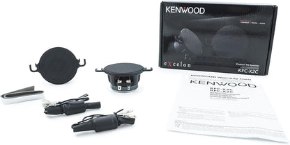 Kenwood eXcelon KFC-X2C 2.5-duim Mid Range Fabrieksvervanging Motorluidsprekers, 120 Watt Maksimum Krag (Paar)