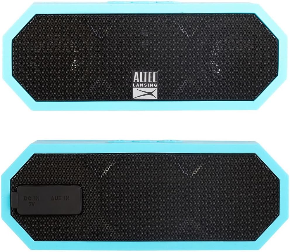 Altec Lansing Jacket H2O 2 - Waterdigte Bluetooth-luidspreker met 3.5mm Aux-poort, IP67 Gesertifiseer en Dryf in Water, Kompakte en Draagbare Luidspreker vir Reis en Buiteluggebruik, 8 Uur Speeltyd