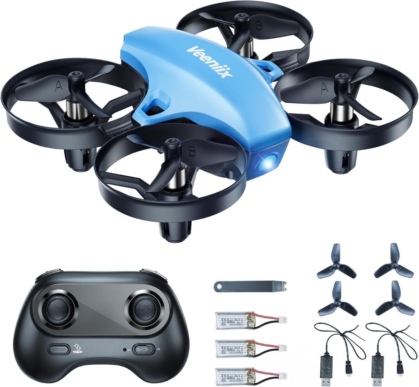 V995 Mini Indoor RC Quadcopter,Small Helicopter Plane with 3D Flips,360° Rotation,Circle Fly,Auto Hover,Headless Mode - for Kids and Beginners