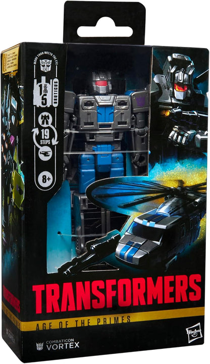 Transformers Age of the Primes Deluxe Class Combaticon Vortex, 5.5-inch Converting Action Figure, Robot Toys for Ages 8+