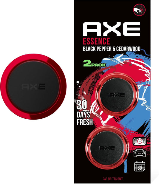 AXE Mini Vent Clip Car Air Freshener - 30 Days Fresh (Essence Scent - Pack of 2)
