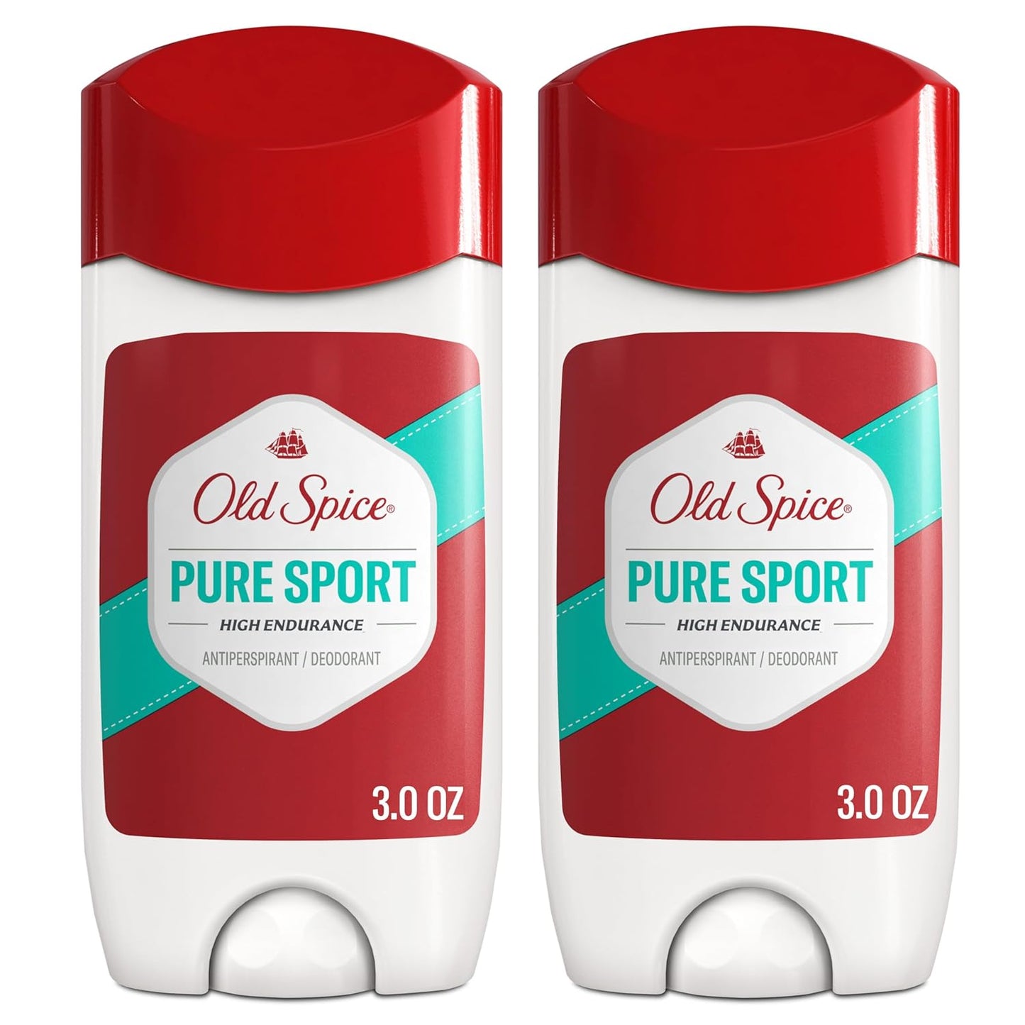 Old Spice Antiperspirant Deodorant For Men, High Endurance, 24/7 Sweat Defense & Odor Protection - Pure Sport Scent (Pack of 2)