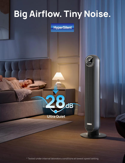 Toringwaaier 25vt/s Snelheid Stil Vloerwaaier, 90° Ossillerend met 4 Snelhede, 4 Modes, 8H Tydhouer - Silwer