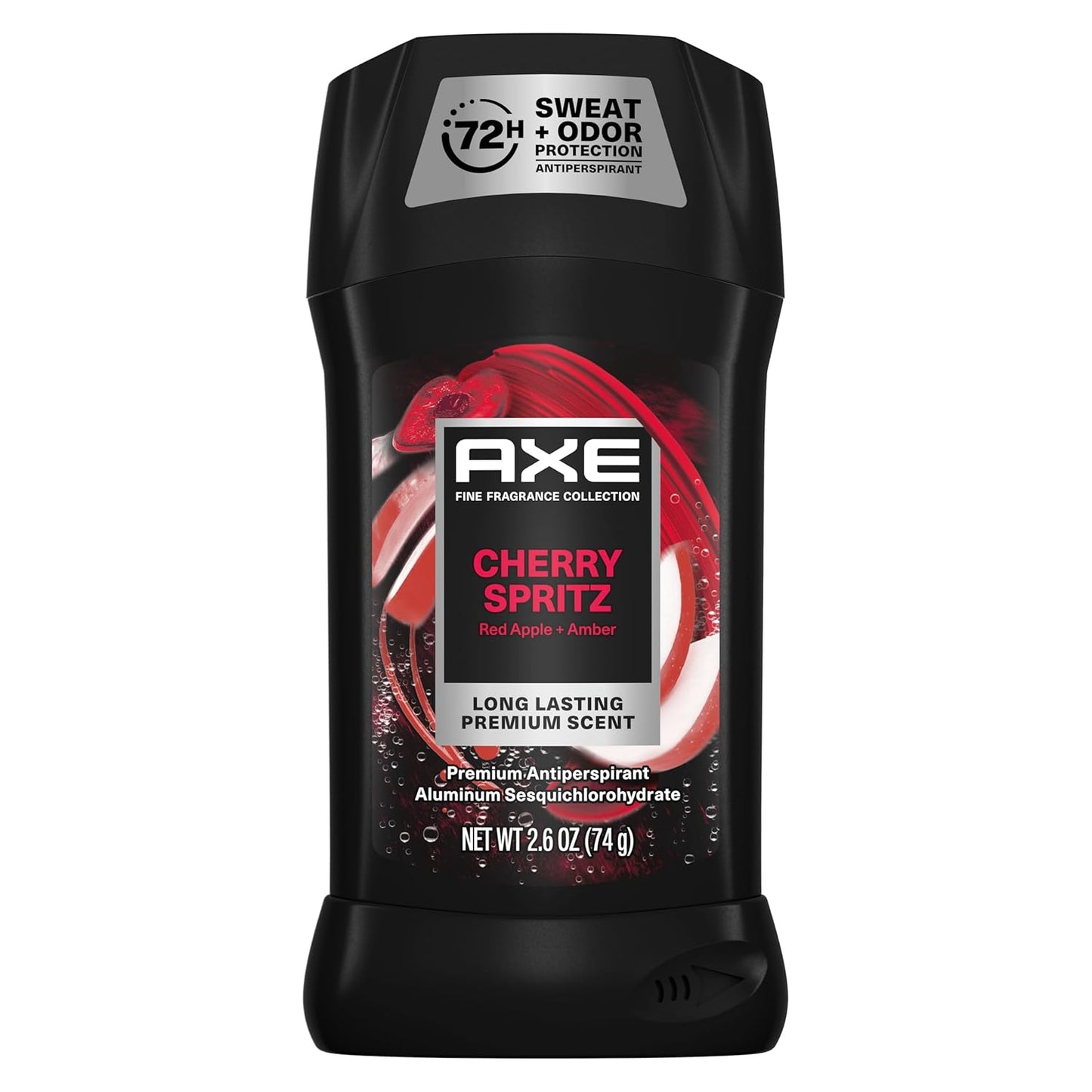 AXE Fine Fragrance Collection Antiperspirant Deodorant for Men Cherry Spritz 72 Hour Sweat & Odor Protection - 2.6 oz (Pack of 2)