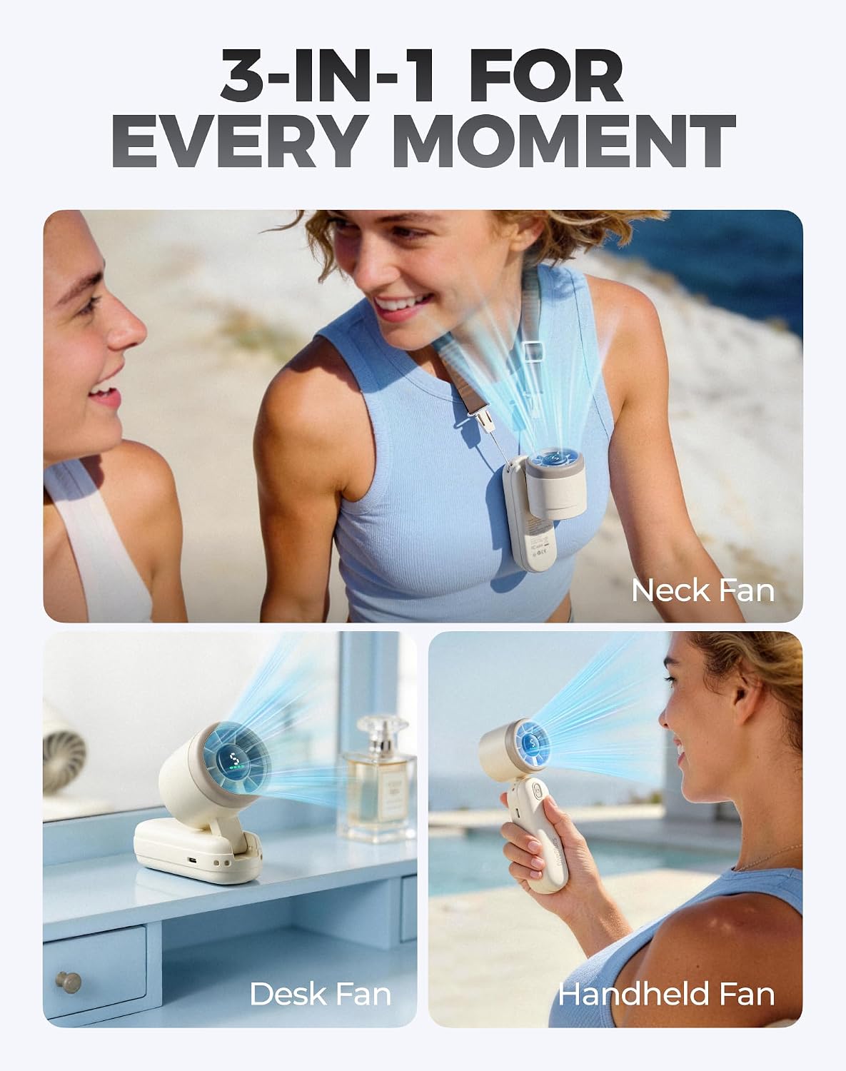 Mini Handheld Turbo Fan 4000mAh 3-in-1 Drabaar - Room