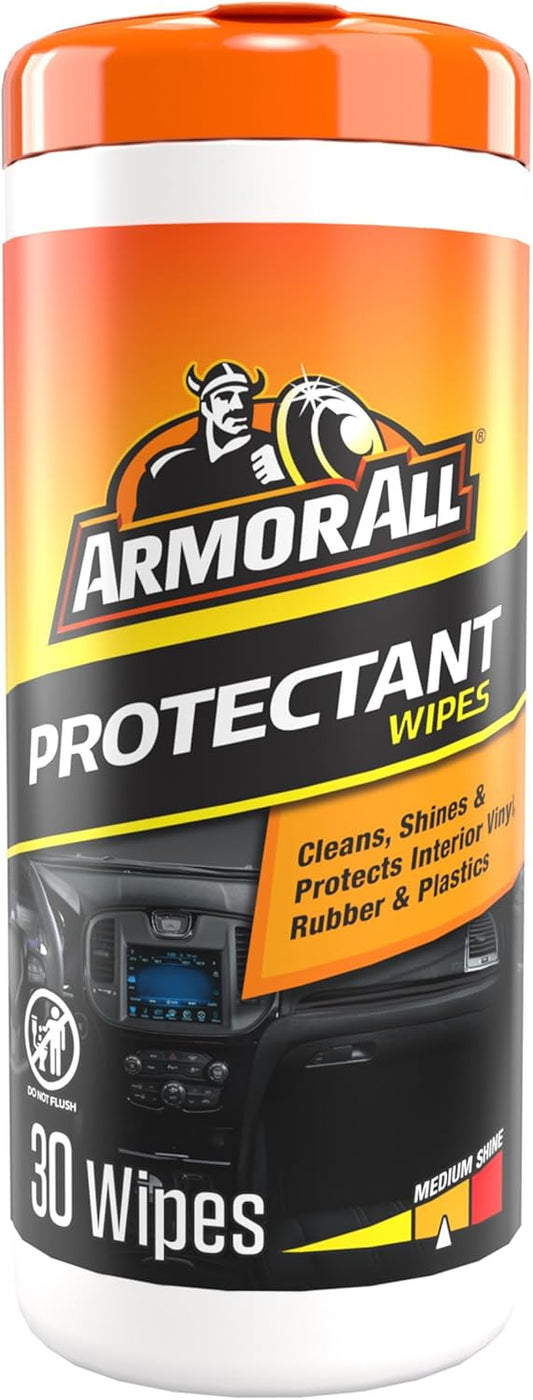 Armor All Original Beskermende Doeke, Motorbinnekant Skoonmaakdoeke met UV-beskerming - (30 Tel)