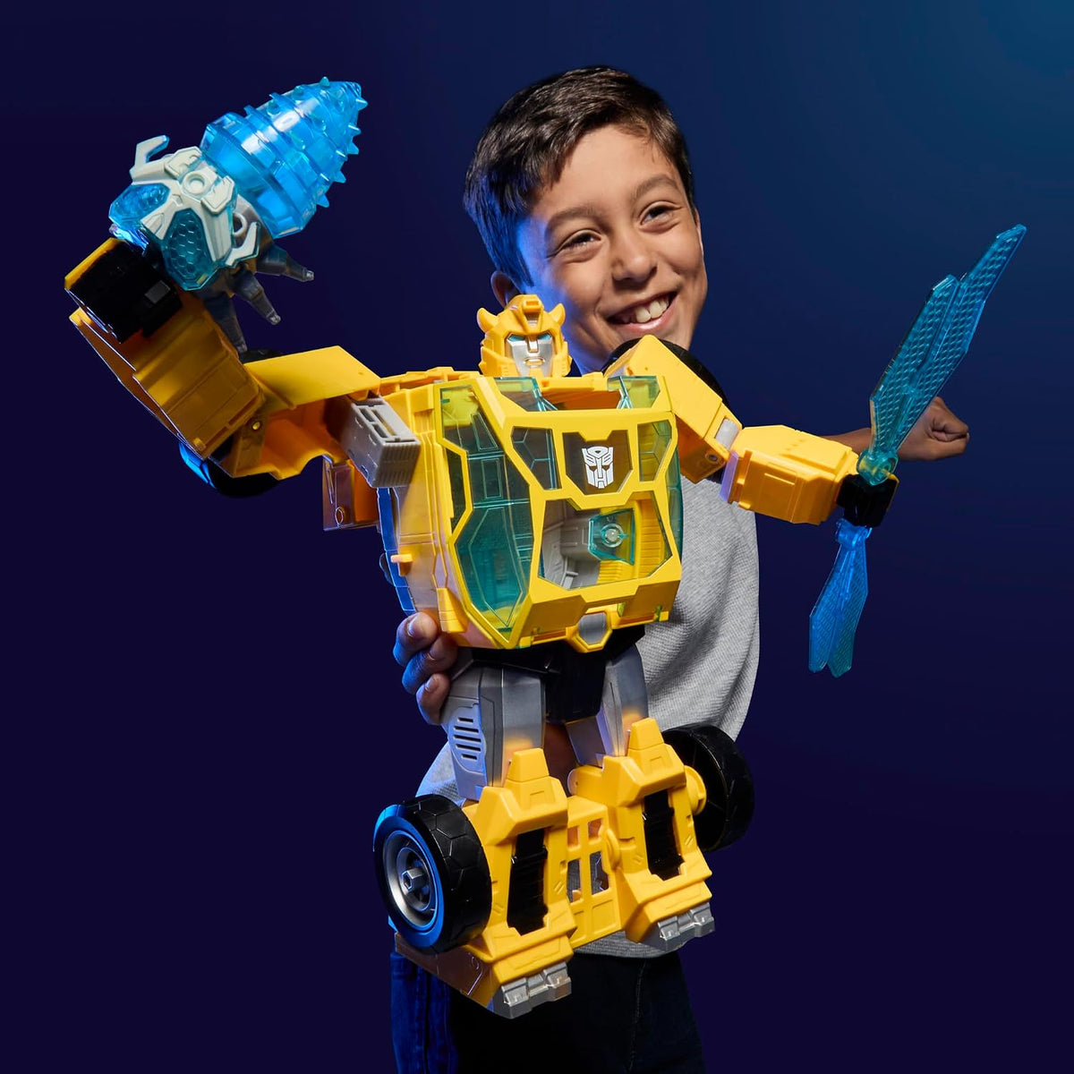 Transformers Toys CYBERWORLD Bumblebee Power Spark Energon Surge, Lights and Sounds (6+)