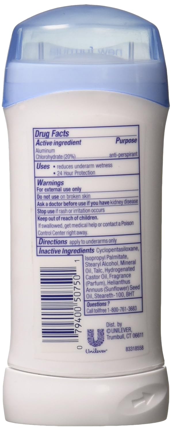 Dove Invs Sold Frsh Size Dove Fresh Invisible Solid Antiperspirant Deodorant (2.6 oz) Pack of 2