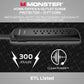 Monster 15ft Black Power Strip and Tower Surge Protector, Heavy Duty Protection, 300 Joule Rating and 6 120V-Outlets - Ideal for Computers, Home Theatre, Home Appliances, and Office Equipment