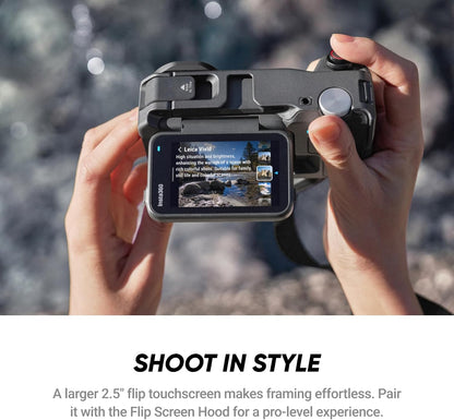 Insta360 Ace Pro 2 Flash Print Bundle - 8K Waterproof Action Camera Co-Engineered with Leica, 1/1.3" Sensor, Dual AI Chip, Leading Low Light, Xplorer Grip Pro Kit for Street Photography