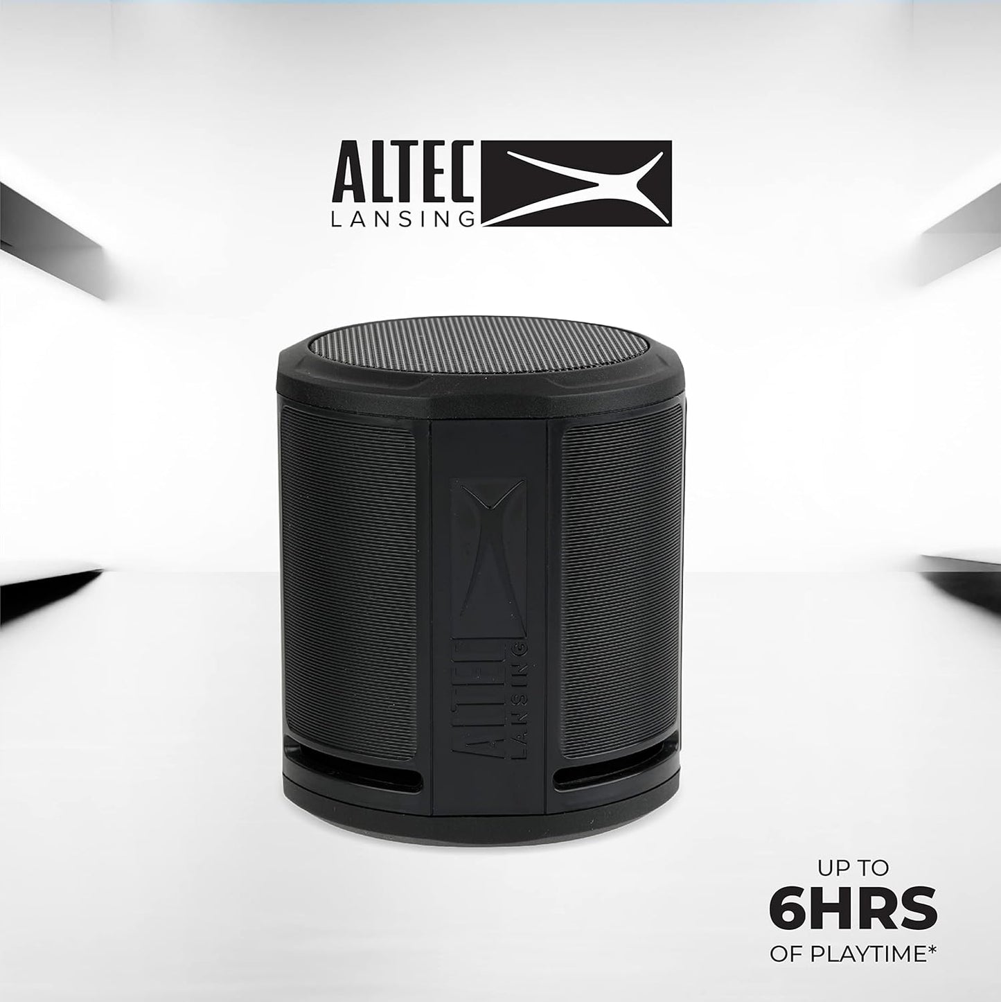Altec Lansing HydraMicro - Enceinte Bluetooth Étanche, Légère et Portable pour les Voyages et l'Extérieur, Noire