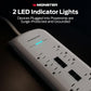 Monster Power Surge Protector w/ 4,050 Jules Rating — Heavy Duty Power Strips with Surge Protection, 8 Outlets, USB-A & USB-C, 2 Coax, 5 Ethernet Ports, Fireproof MOV, Dual Mode (6FT Cord, White)