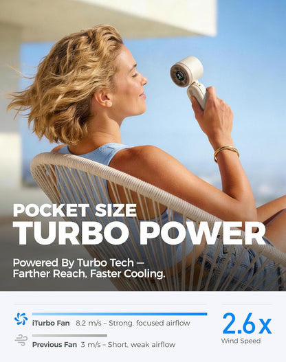 Mini Handheld Turbo Fan 4000mAh 3-in-1 Drabaar - Room