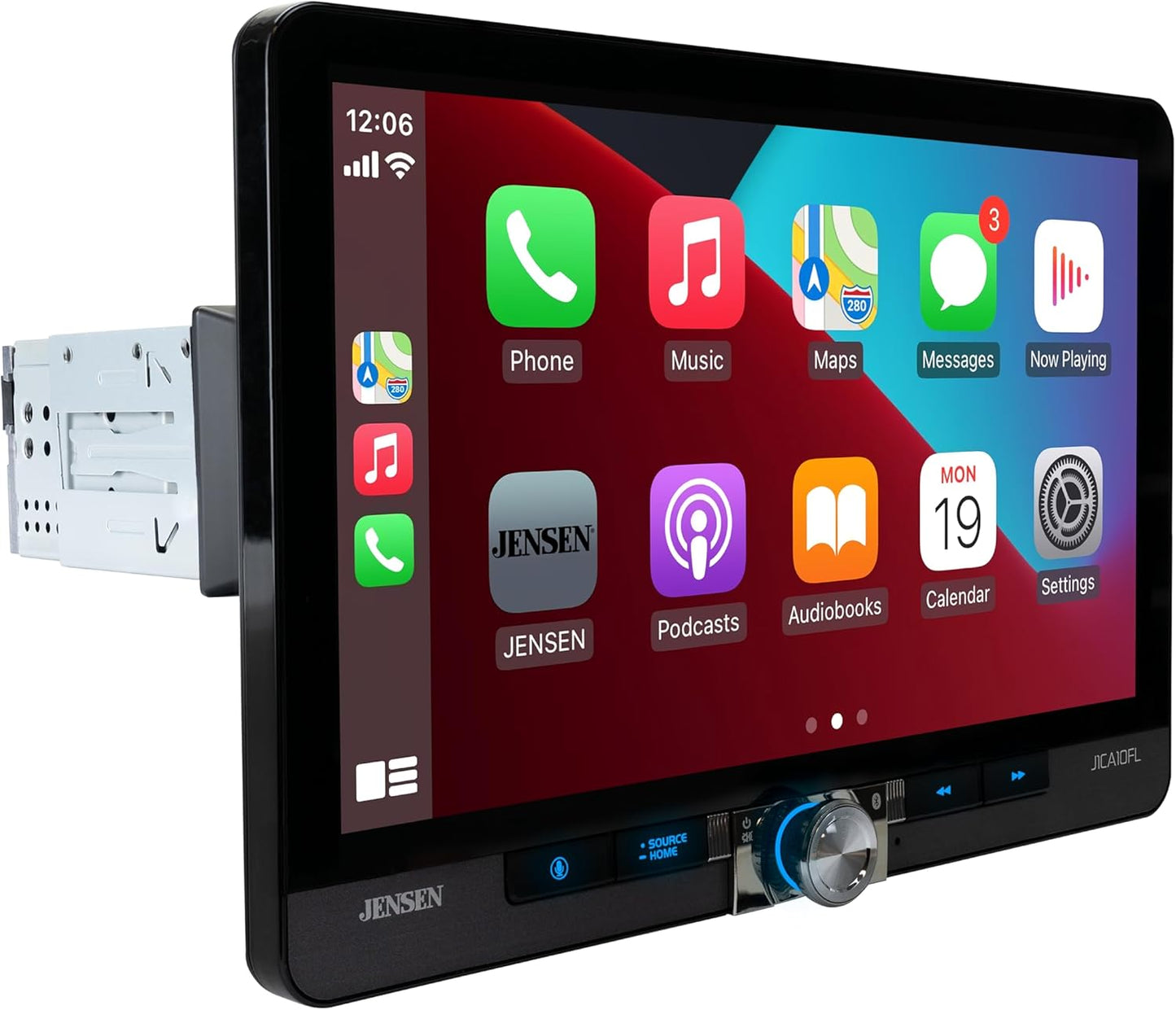 10.1" Single / Double DIN  Apple CarPlay Android Auto Wired or Wireless Touchscreen Car Stereo Radio Bluetooth, Front & Rear Camera Inputs