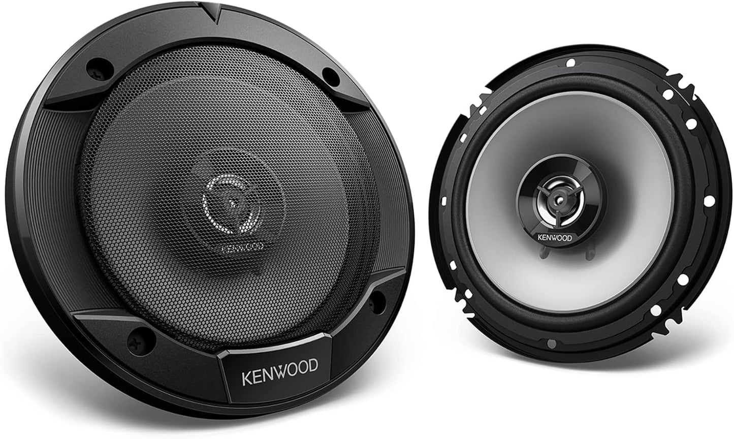 KENWOOD KFC-1666S Motorstereo-luidspreker 6-1/2" 2-rigtingluidsprekers met Kragtige Klank en Maklike Installasie - Verbeter Jou Motorklank