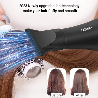 Professionele Salon Haardroër, CONFU Negatiewe Ione Keramiek Vinnigdrogende Blaasdroër, Liggewig Reis Haardroër vir Normale & Krulhare Sluit Diffuser Stilering Spuitstuk In