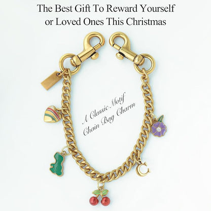 Elegante Handsakketting-sjarme Beursverlenger Sleutelhanger vir Handsakke Drasakke - Goud