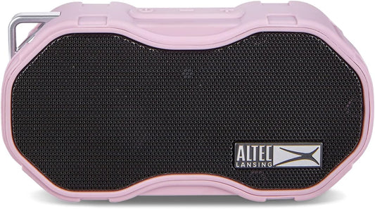 Altec Lansing Baby Boom XL - Waterdigte Bluetooth-luidspreker, draadlose en draagbare luidspreker vir reis- en buitegebruik, diep bas en harde klank, 1 pak, pienk