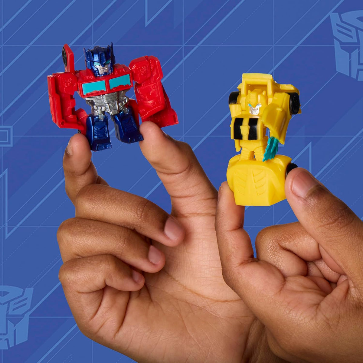 Transformers Tiny Turbo Changers 1.5" Mini Action Figures, Set of 5 Collectible Characters, Robot Toys for Ages 5+
