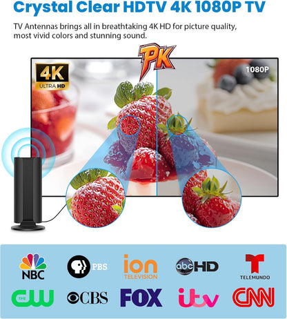 2026 TV-antenna vir Smart TV, 5000+ myl reikafstand sterkste digitale HD TV-antenna