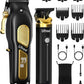 Hair Clippers for Men, Professional Clippers and Trimmers Set, Cordless Clippers for Hair Cutting, Beard Trimmer, Barber Clippers, Rechargeable Electric Shaver, Gifts for Men