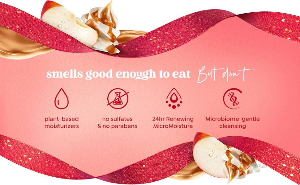 Dove Limited Edition Holiday Treats Body Wash for Deep Nourishment Apple Cider Carmel - 20 oz (Pack of 2)