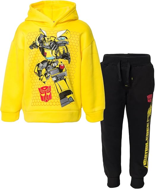Transformers Boys' 2-Piece Fleece Hoodie and Joggers Set Toddler to Big Kid
