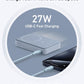 MagGo Power Bank, Qi2 Certified 15W Ultra-Fast MagSafe-Compatible Portable Charger, 10,000mAh Battery Pack with Smart Display and Foldable Stand- Blue