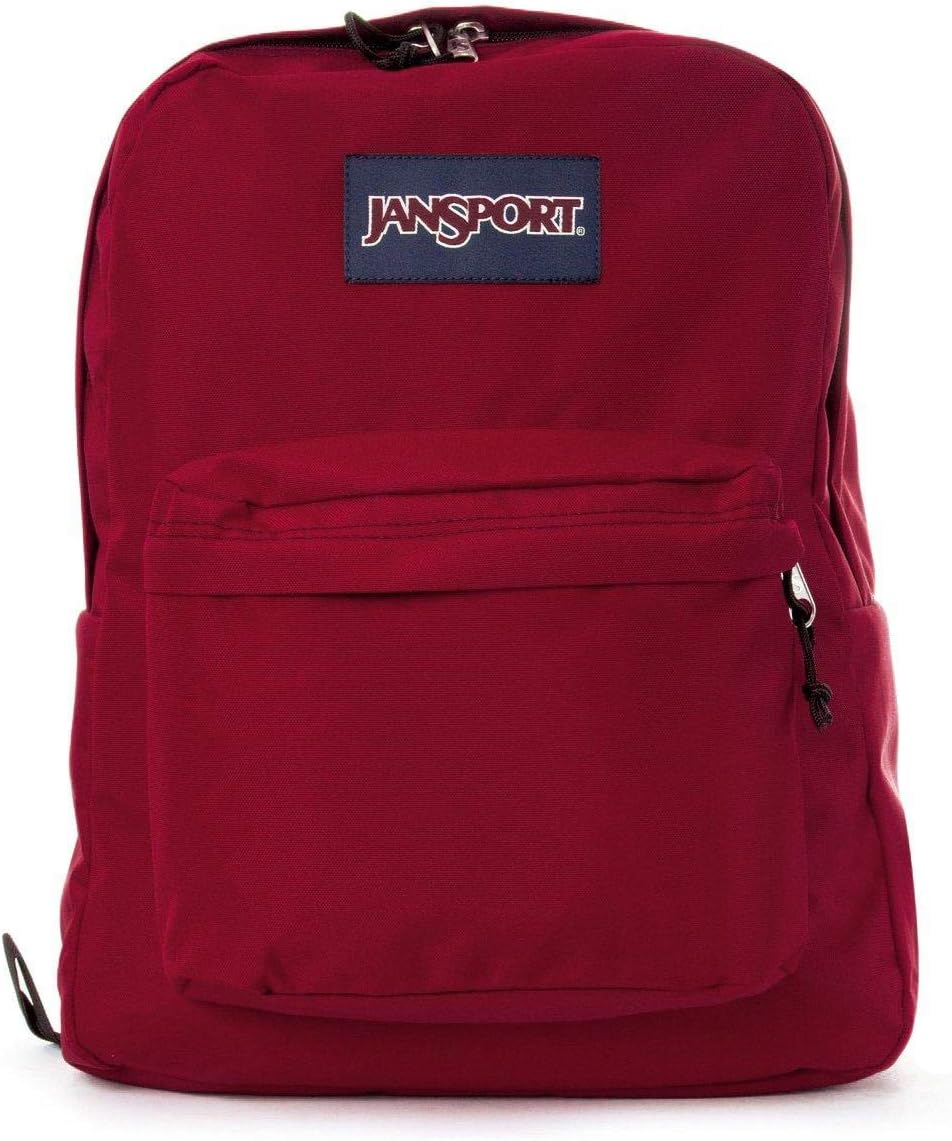 JanSport SuperBreak One Backpack for, Viking Red - Durable, Lightweight Bag with 1 Main Compartment, Front Utility Pocket with Built-in Organizer - Premium Backpack