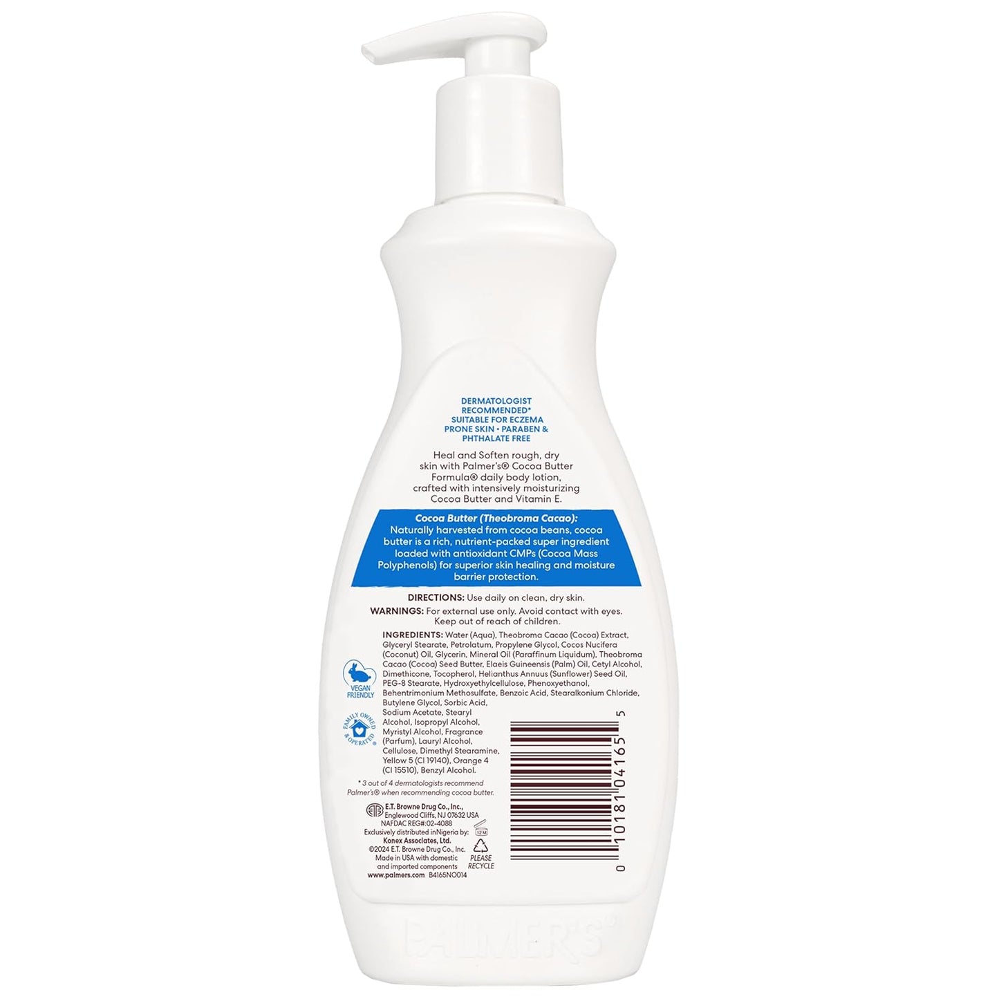 Palmer's Cocoa Butter Formula Daily Skin Therapy Cocoa Butter Body Lotion for Dry Skin , 48HR Moisture - (13.5 Oz) Pack of 2
