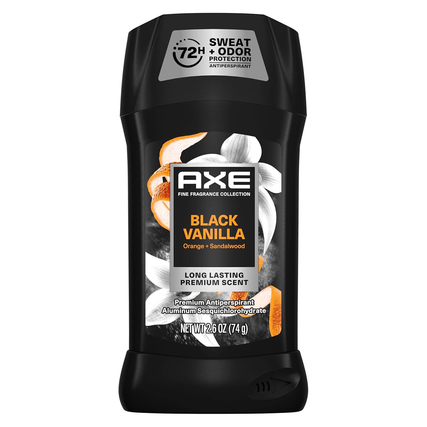 AXE Fine Fragrance Collection Antiperspirant Deodorant for Men Black Vanilla 72 Hour Sweat & Odor Protection - 2.6 oz (Pack of 2)