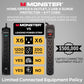 Monster 6ft Heavy Duty Black Power Strip and Tower Surge Protector, 1200 Joule Rating, 6 120V-Outlets, and 2 USB-A Ports- Ideal for Computers, Home Theatre, Home Appliances, and Office Equipment