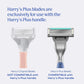 Razor Shaving Kit for Men - Premium Handle and 3 Razor Blade Cartridges - Advanced Pivoting System - Onyx