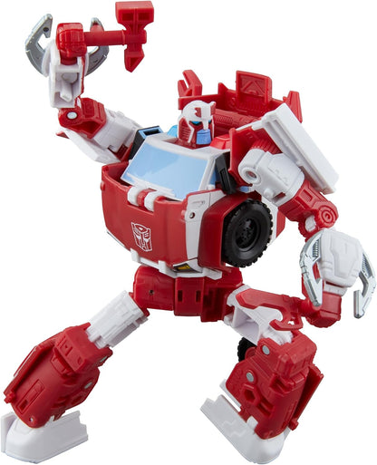 Transformers Age of the Primes Autobot Ratchet, Deluxe Class 5.75-inch Converting Action Figure, Robot Toys for Ages 8+