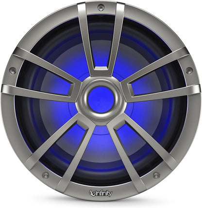 Infinity 1022 MLT 10 Inch Marine RGB LED Subwoofer - Titanium