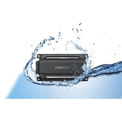 KENWOOD KAC-M5001 600W Monokompakte Digitale Versterker vir Motor, Mariene, UTV & Motorsportvoertuie, Soliede Korrosiebestande Aluminiumonderstel, IPX6, IPX7 & IP6X Gesertifiseer en Vibrasiebestand