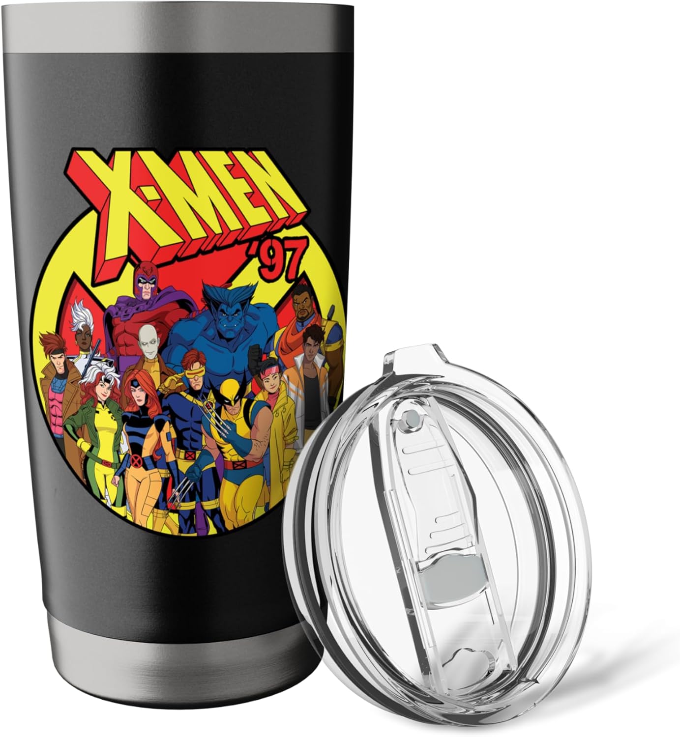 Marvel Studios X-Men '97 Animated Series Team and Title Logo Stainless Steel Insulated Tumbler
