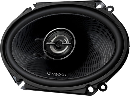 Kenwood KFC-C6898RS 6"x8" 2-rigting motorluidsprekers – 360W spitskrag, polipropileen woofer-keël, gebalanseerde koepel-tweeter, akoestiese klankharmoniseerder