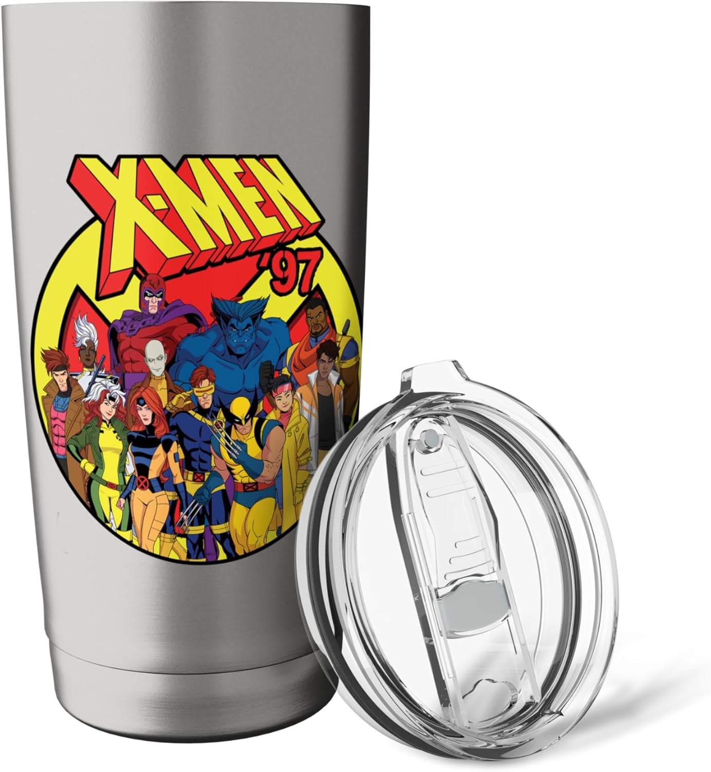 Marvel Studios X-Men '97 Animated Series Team and Title Logo Stainless Steel Insulated Tumbler