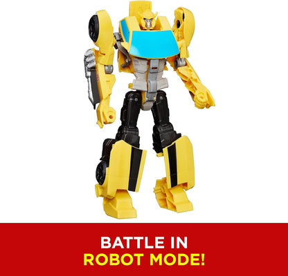Transformers Toys Heroic Bumblebee Action Figure - Timeless Large-Scale Figure, Changes into Yellow Toy Car, 11" (Amazon Exclusive)