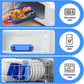 Bento Lunch Box for Kids - Leakproof w/ 4 Compartments Tableware - Reusable On-the-Go Meal - Blue