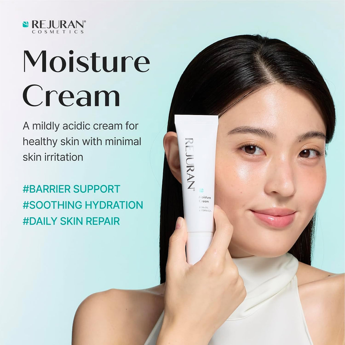 REJURAN® Moisture Cream, c-PDRN® - Daily Moisturizer for Long-Lasting Hydration and Skin Barrier Support with PDRx. (2.11 oz)