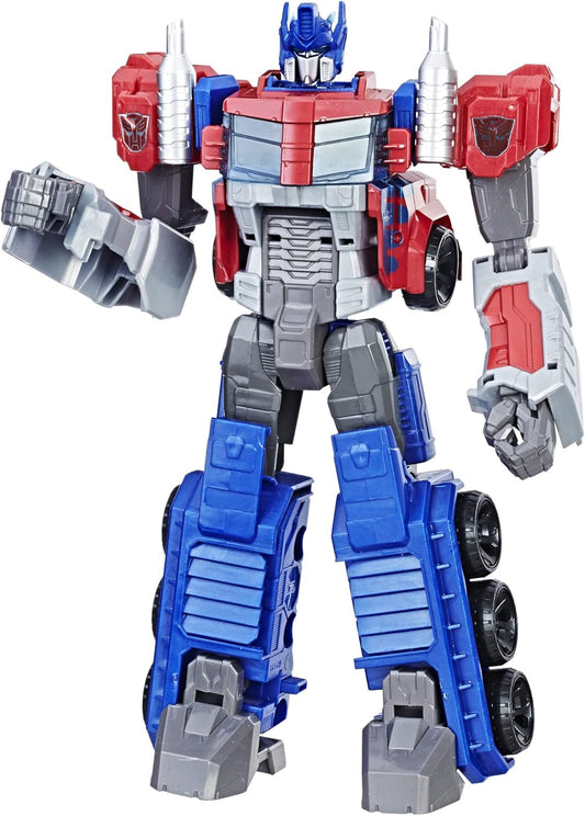 Transformers 11-inch Toys Heroic Optimus Prime Action Figure - Timeless Large-Scale Figure, Changes into Toy Truck - (Kids 6 and Up)
