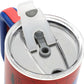 Insulated Stainless Steel Tumbler w/ Reusable Straw & Leak-Proof Lid Easy Carry Handle 40oz (Blue)