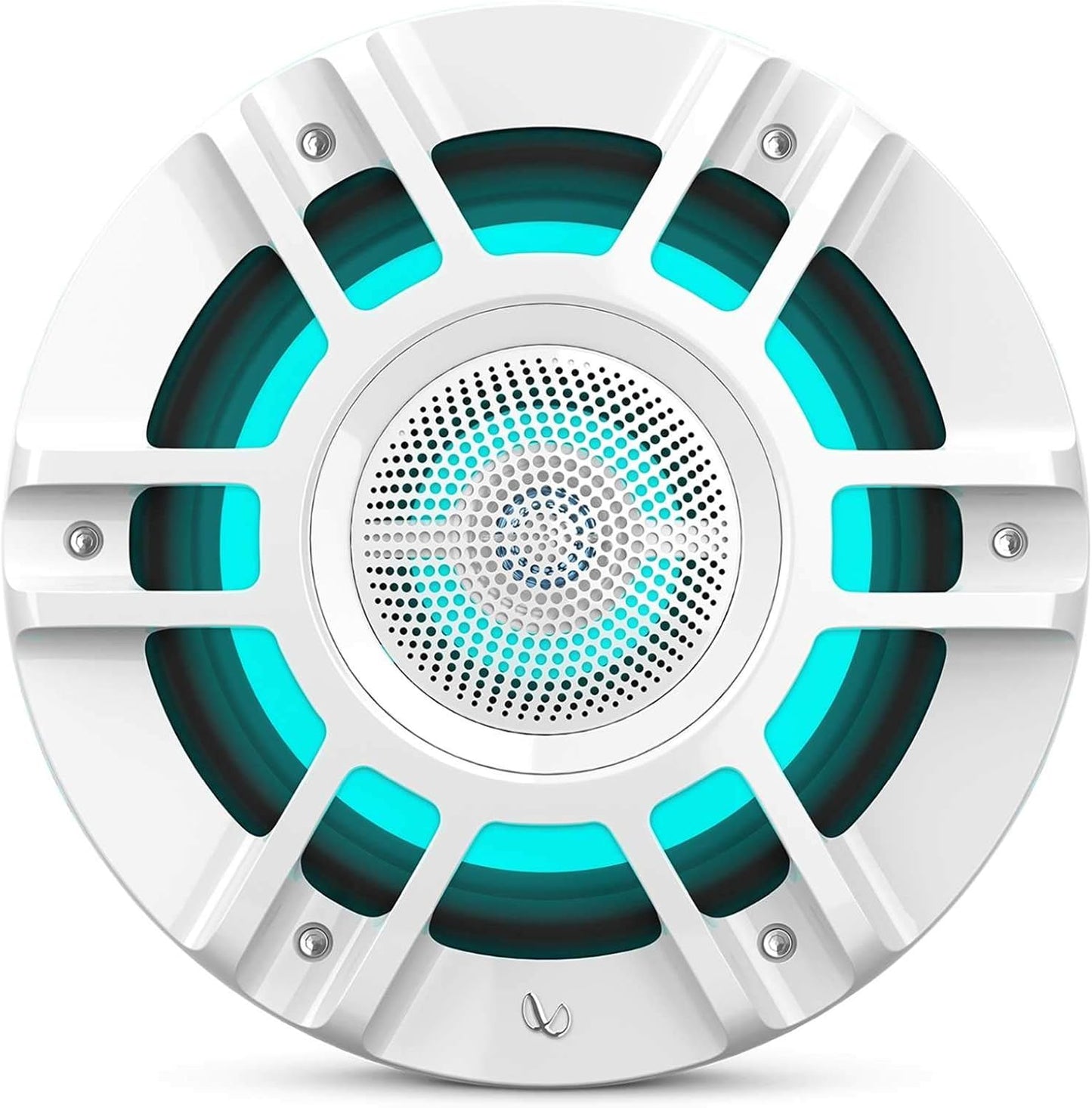 Infinity Kappa Marine Series White 8" Premium 3-Way RGB LED Convertible Speakers - White