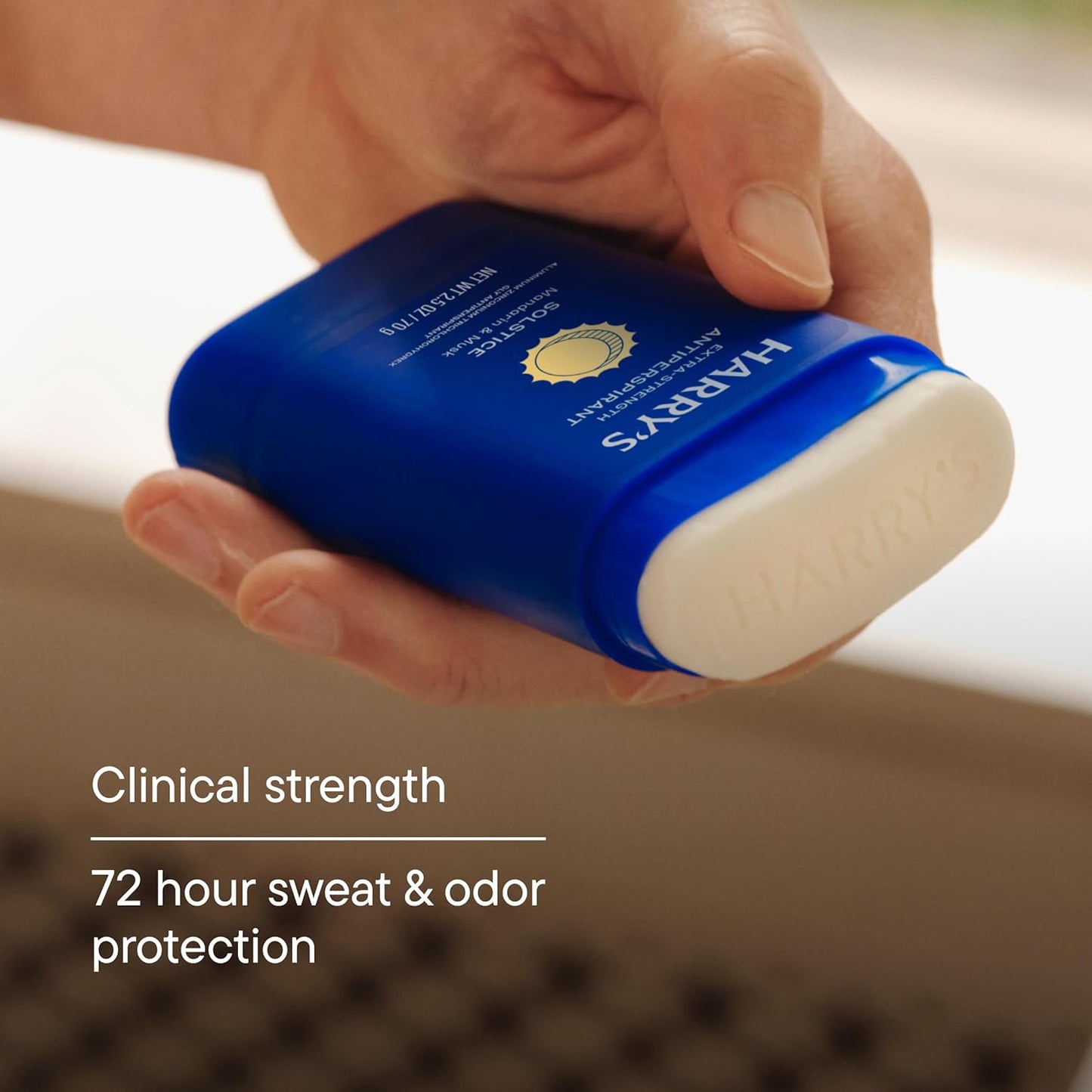 Extra-Strength Antiperspirant Deodorant for Men 72HR Sweat and Odor Protection - Solstice - (3 Pack)