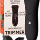 MERIDIAN Body Hair Trimmer for Men Balls, Bikini Trimmer and Hard Case - Onyx