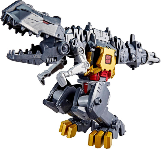 Transformers Cyberworld Grimlock Chomp & Battle 9-Inch Action Figure, Quick Change to Dino Mode, Robot Toys (6+ Years)