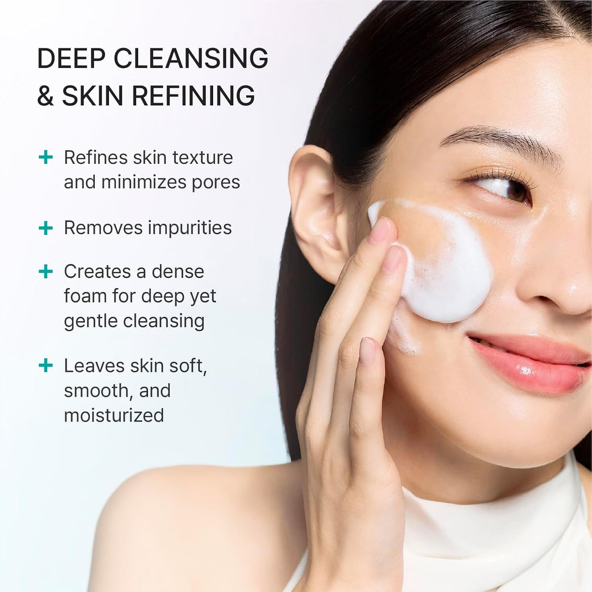 REJURAN Refining Foam Cleanser, c-PDRN® Facial Cleanser, 4.05 fl oz